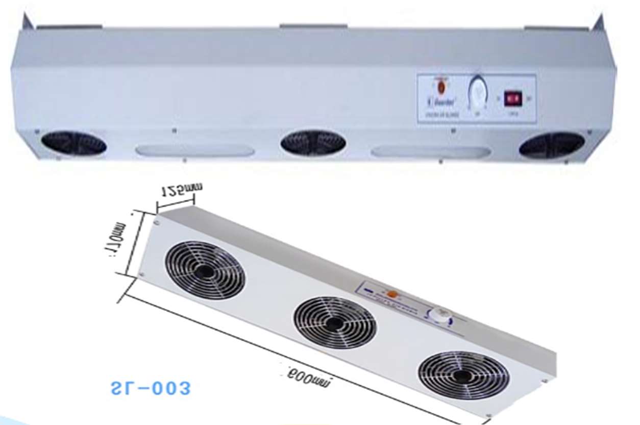 Quạt thổi ion khử tĩnh điện treo trần 3 quạt SL-003